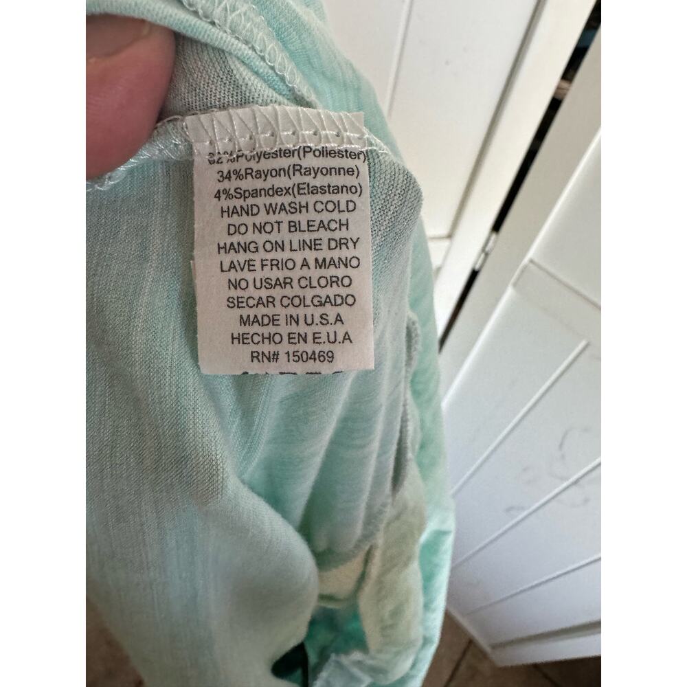 Fashion Nova Womens Jumpsuit Sz 1X Aqua Blaire Tube‎ Strapless Space Dye NEW - Picture 12 of 12